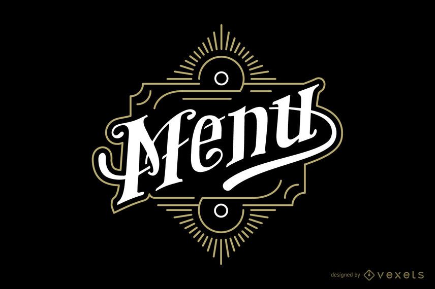 Download Menu Vintage Emblem - Vector Download