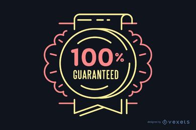 100% guaranteed retro badge 100% guaranteed retro badge