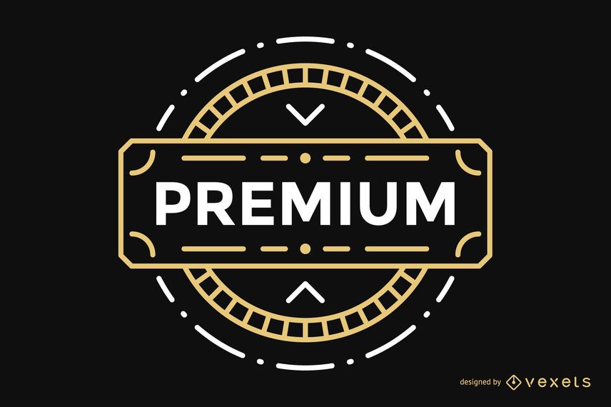 Premium label vintage badge Premium label vintage badge