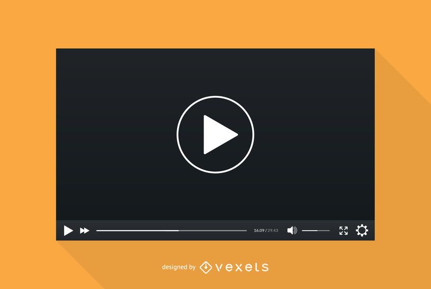 Video player screen template Video player screen template