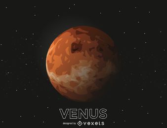 Venus planet cutout illustration Venus planet cutout illustration