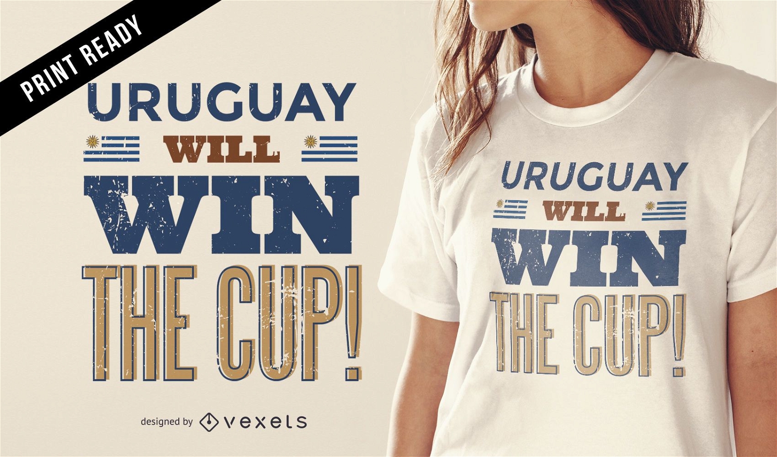 Uruguai ganhar? design de camisetas