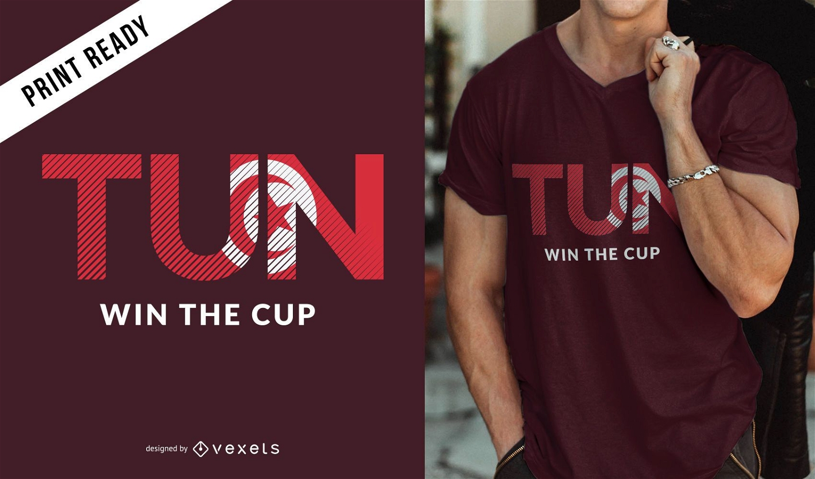 Tunis world cup t-shirt design