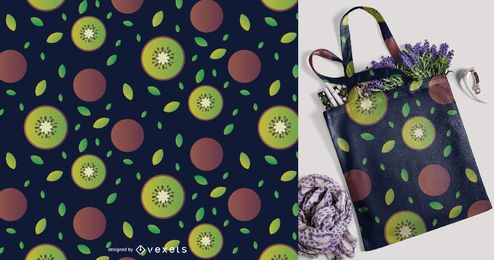 Sliced kiwi fruit pattern Sliced kiwi fruit pattern