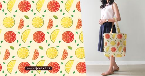 Lemon and grapefruit slices pattern Lemon and grapefruit slices pattern