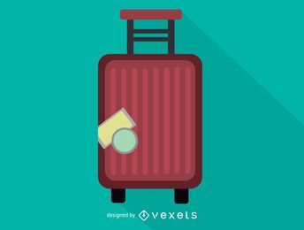 Trolley case luggage icon Trolley case luggage icon