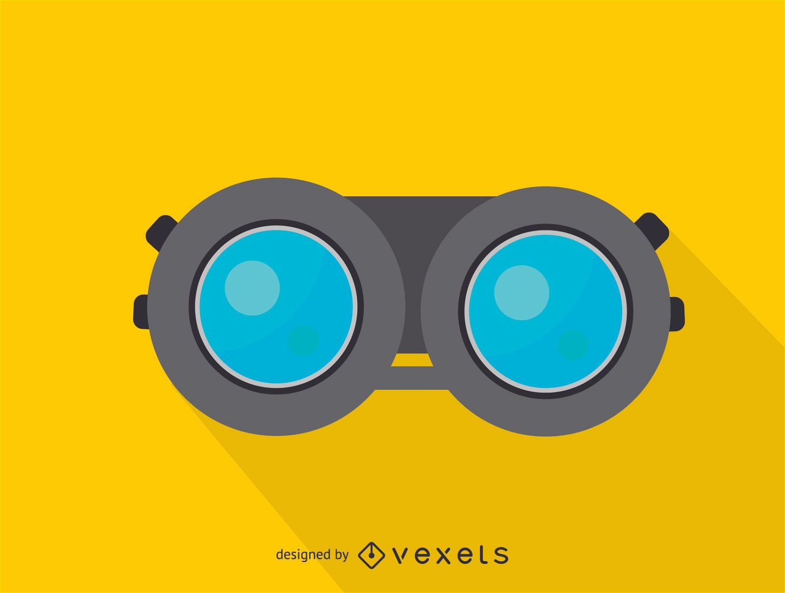 Binoculars front view icon