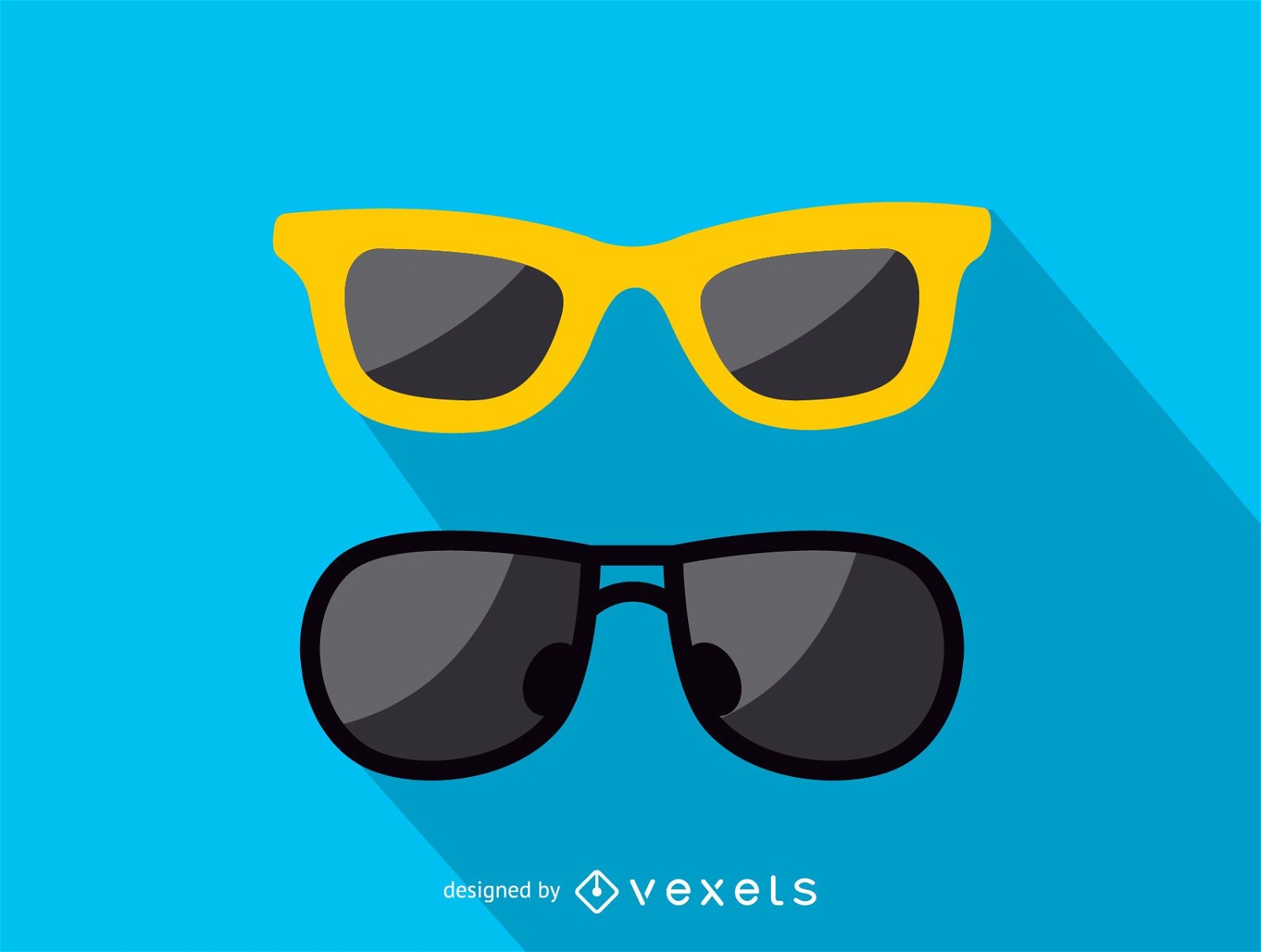 Two sunglasses pairs icon