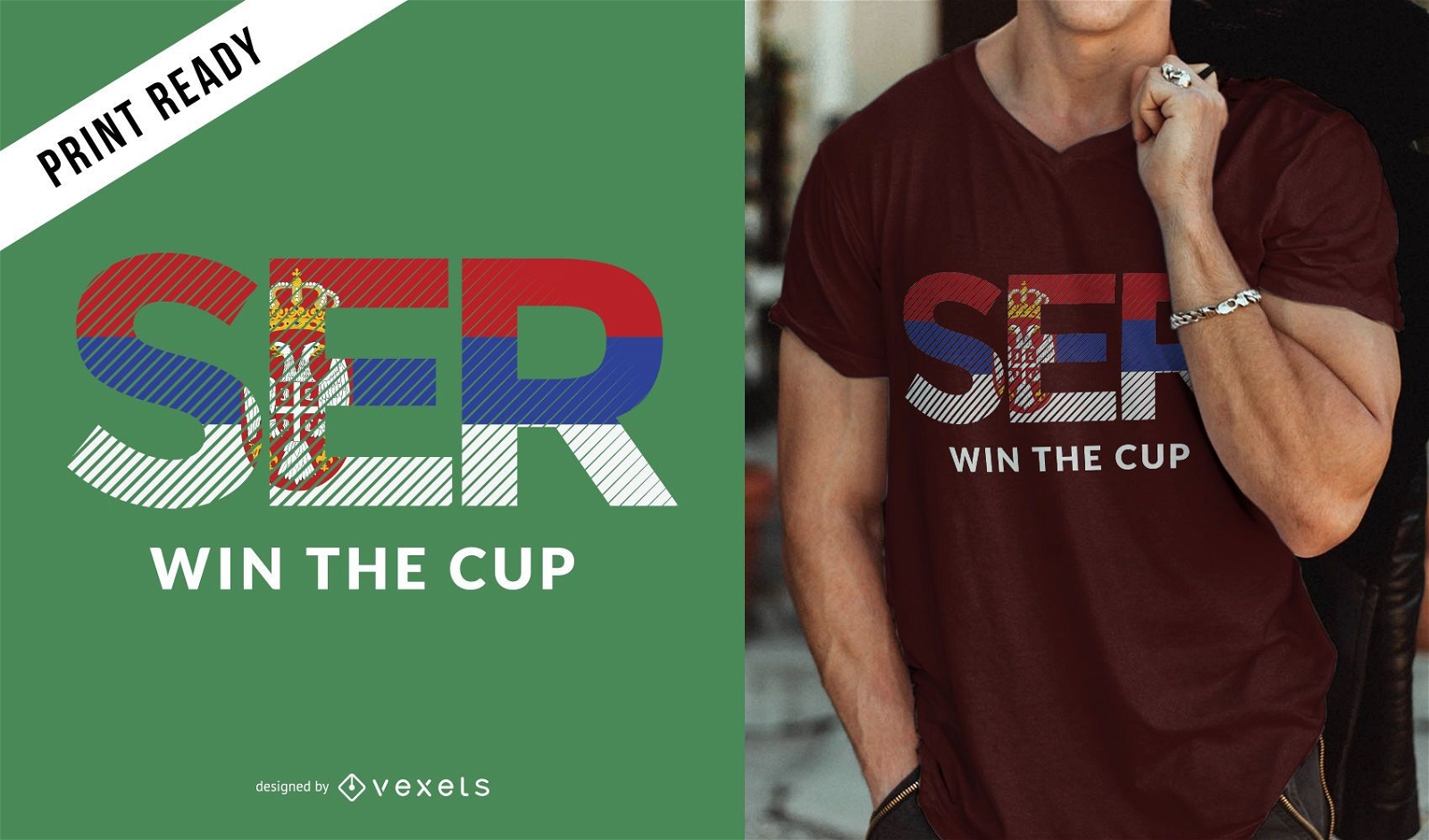 Serbia world cup t-shirt design