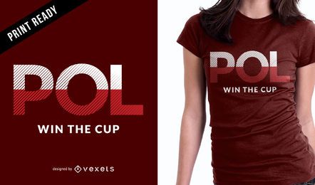 Polen Weltcup T-Shirt Design