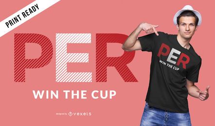 Design de camisetas da copa do mundo do Peru