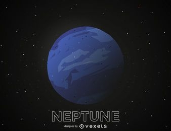 Neptune planet illustration