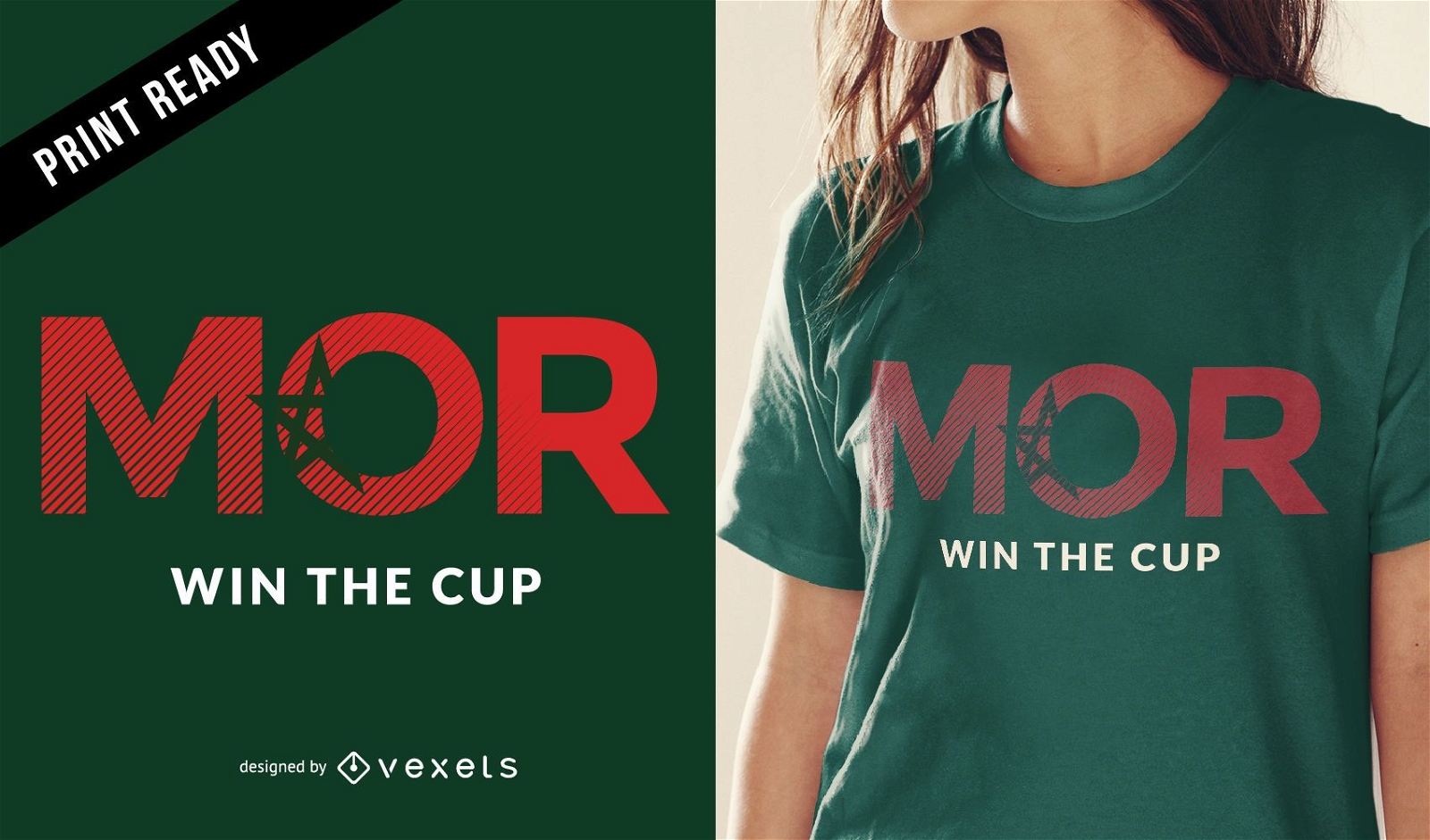 Marokko Weltcup T-Shirt Design