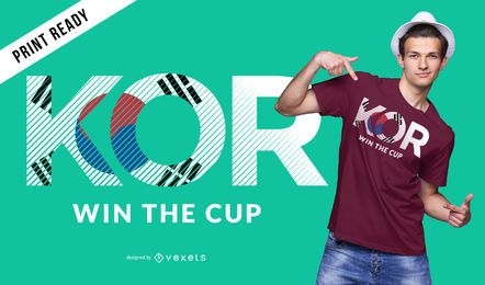 Design de camisetas da copa do mundo da Coreia