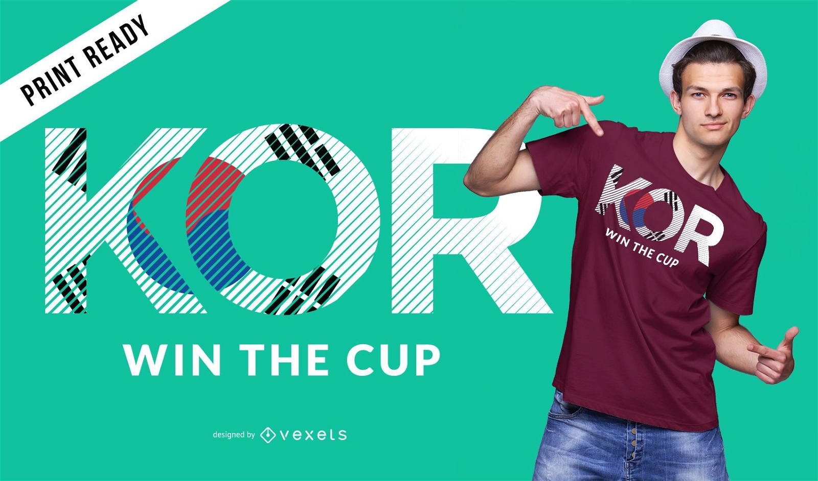 Korea world cup t-shirt design