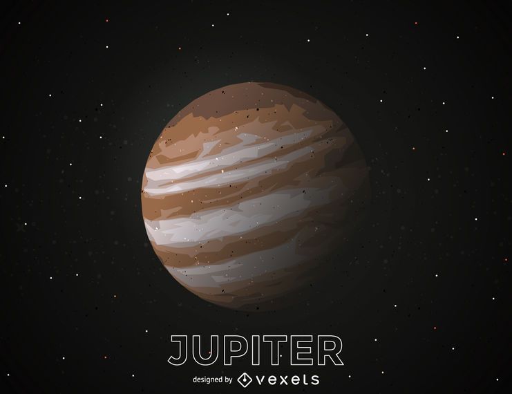 Ilustración de recorte de planeta Júpiter Ilustración de recorte de planeta Júpiter