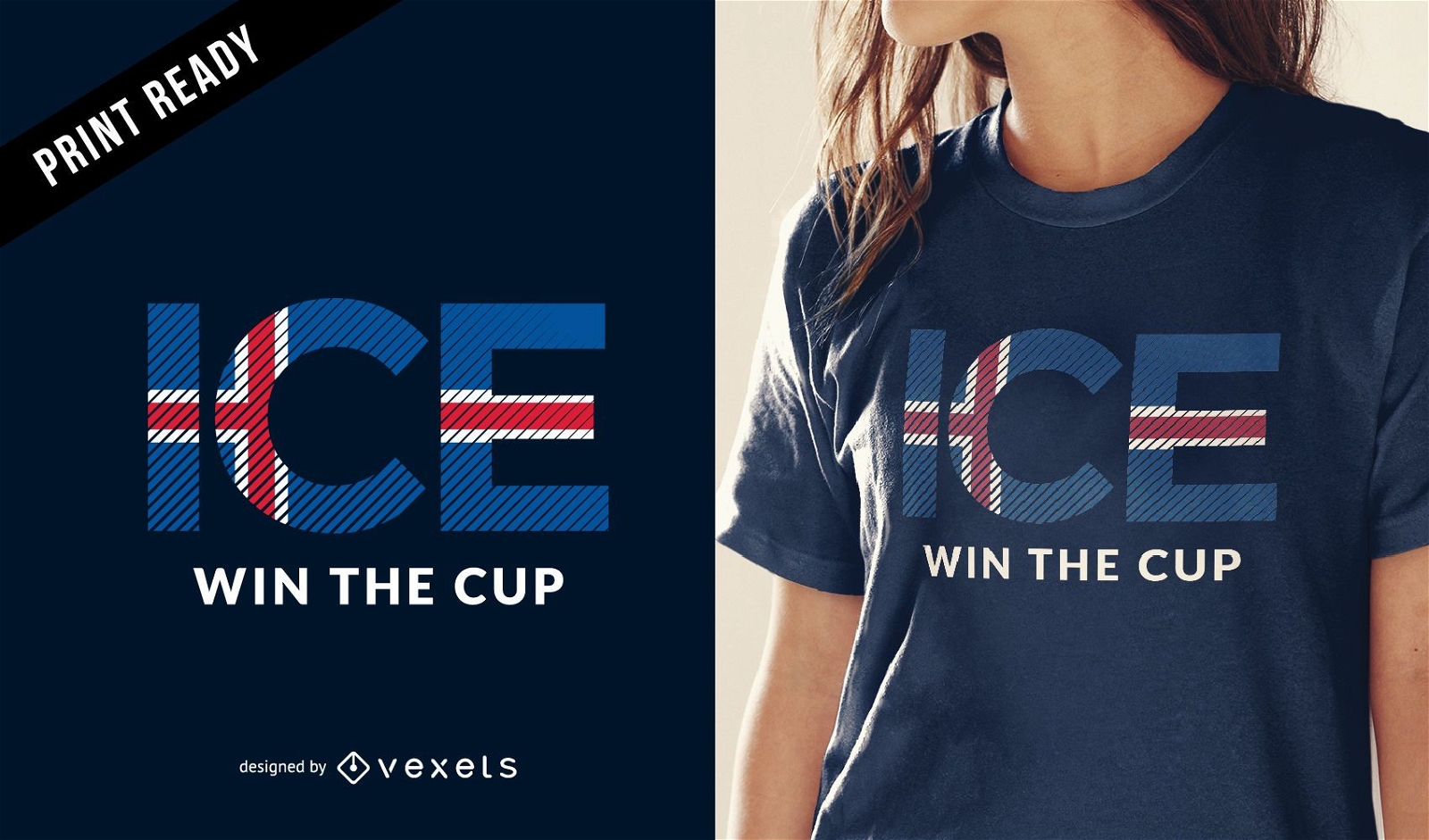 Iceland world cup t-shirt design