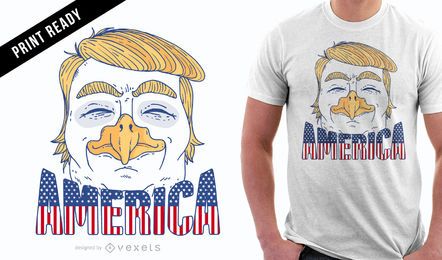 Design de t-shirt Eagle Trump