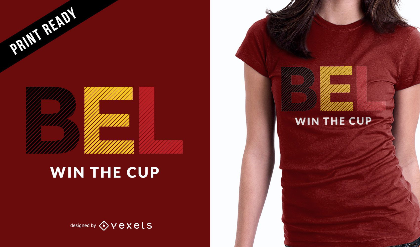 Diseño de camiseta de la copa mundial de Bélgica
