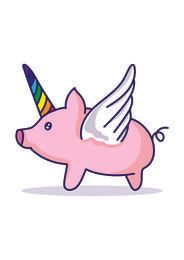 Pig unicorn cartoon Pig unicorn cartoon
