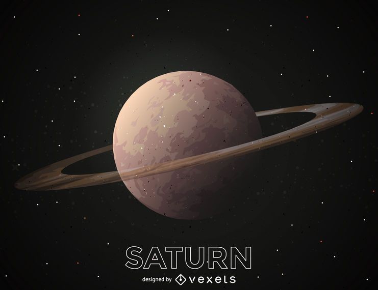 Ilustração do planeta Saturno Ilustração do planeta Saturno