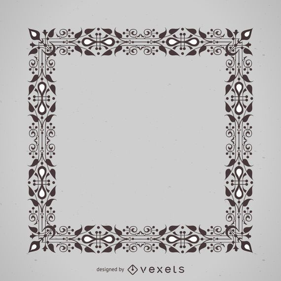 Quadro de ornamento floral Quadro de ornamento floral