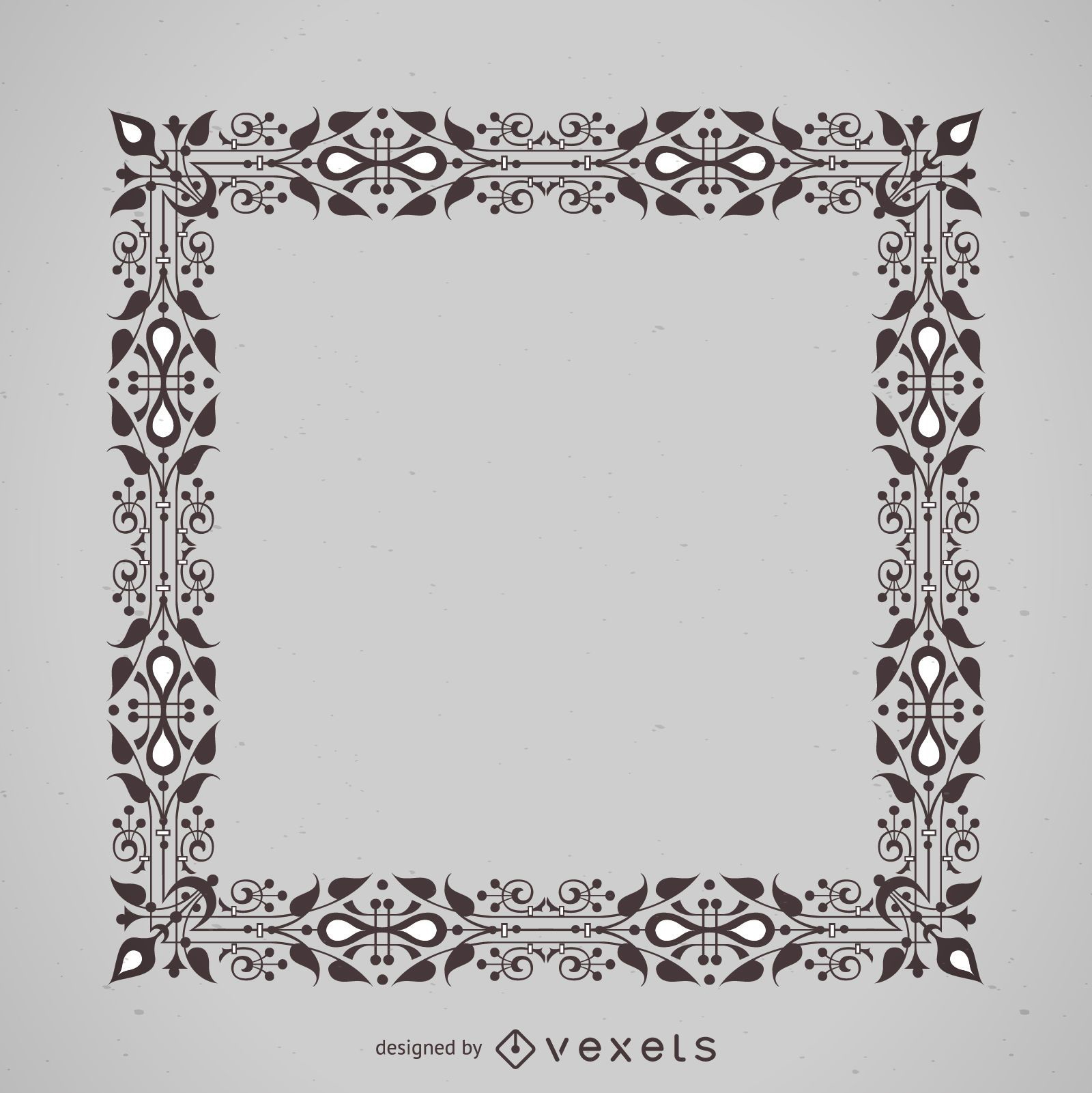 Floral ornament frame