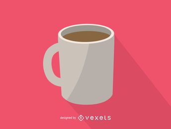 Weiße Kaffeetasse-Symbol Weiße Kaffeetasse-Symbol