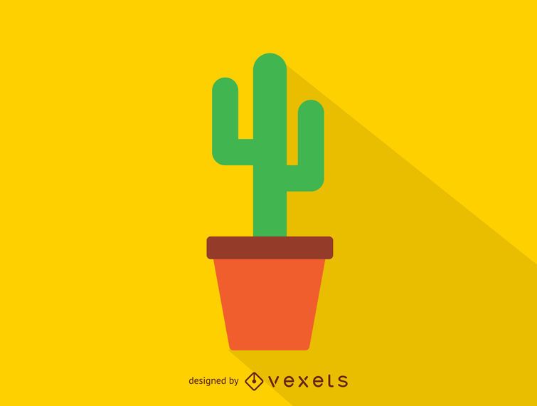 Cactus in a pot icon Cactus in a pot icon