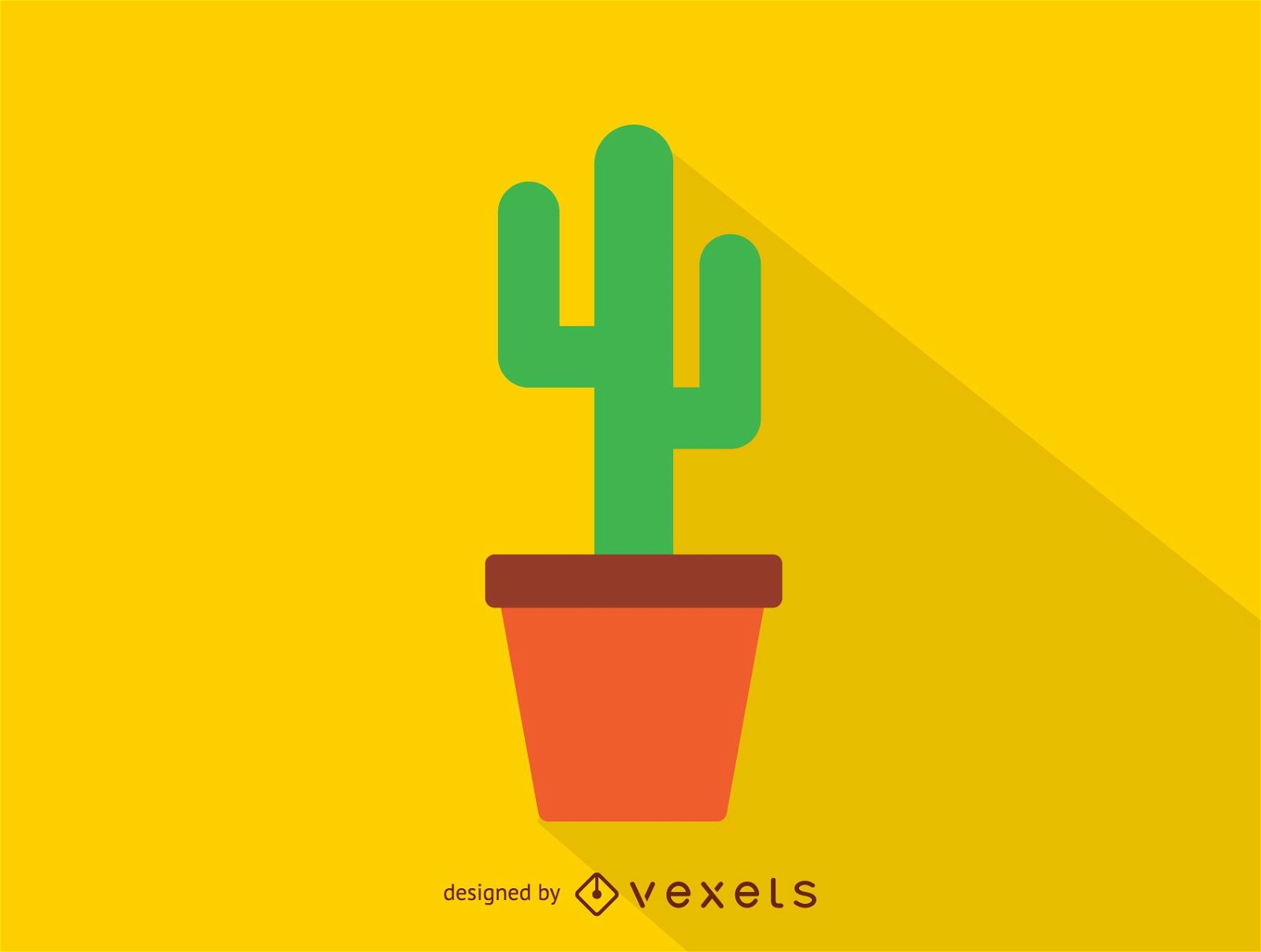 Cactus en un icono de maceta