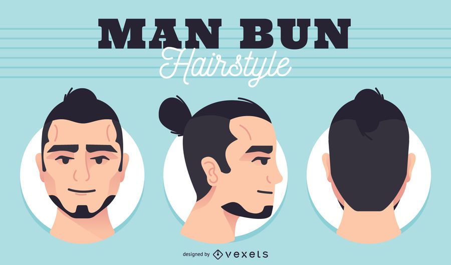 Men bun head set Men bun head set