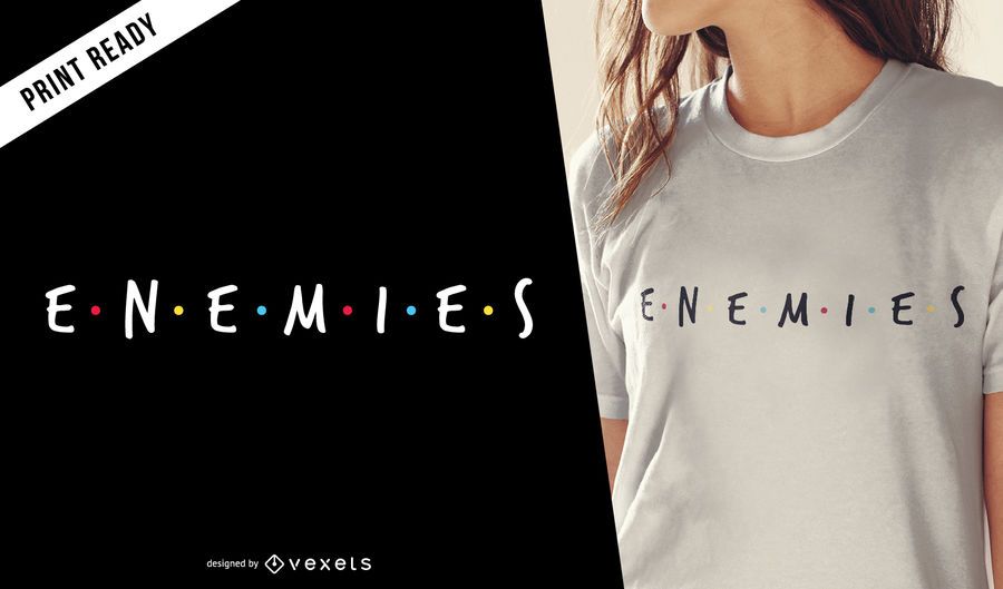 Enemies logo t-shirt design Enemies logo t-shirt design