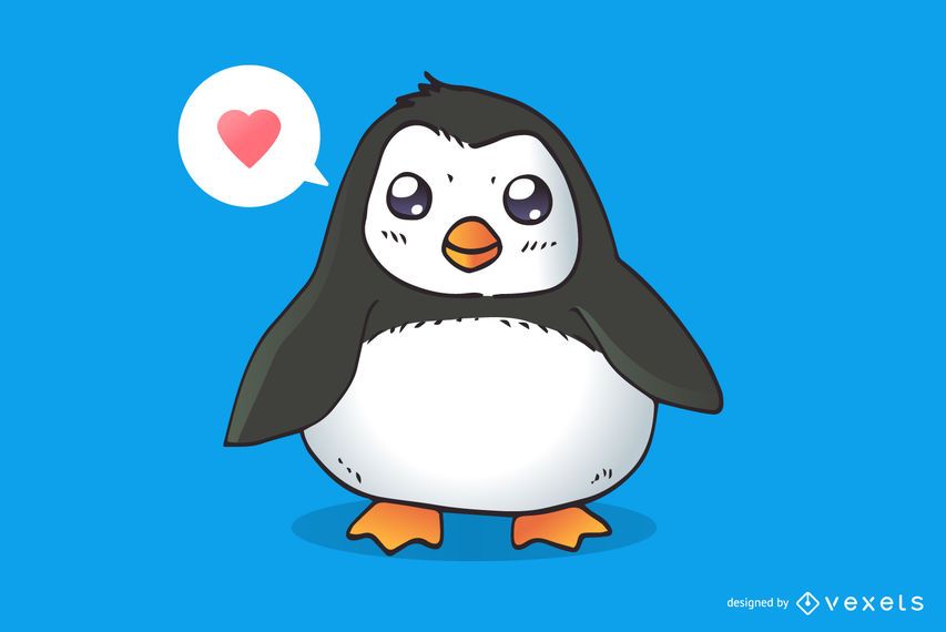 Cute loving penguin cartoon Cute loving penguin cartoon