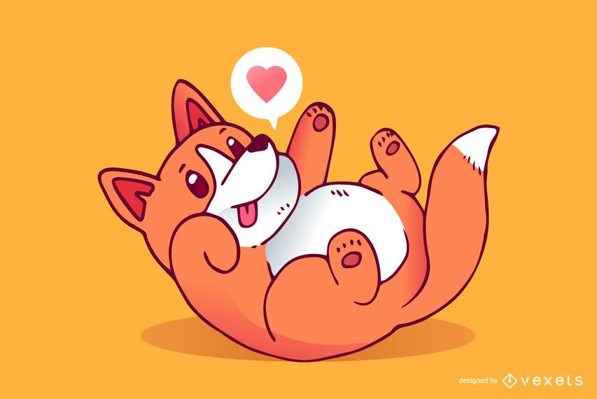 Desenho de cão bonito Desenho de cão bonito