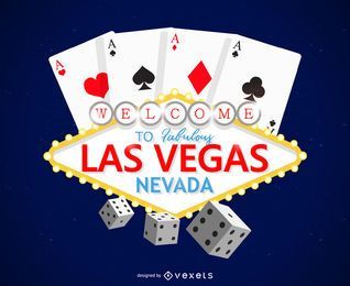 Design do logotipo do jogo em Las Vegas