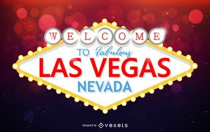 Diseño emblemático del cartel de Las Vegas