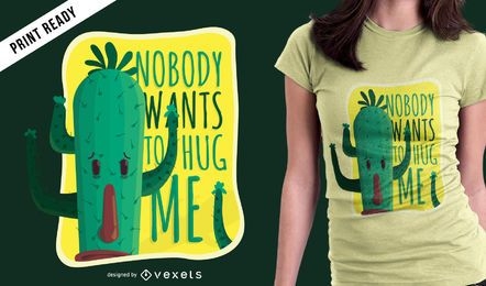 Funny cactus t-shirt design