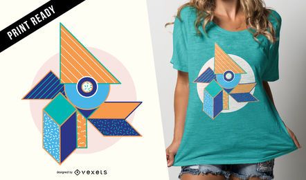 Abstract geometrical t-shirt design Abstract geometrical t-shirt design