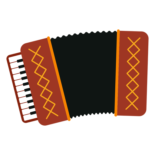 Accordion musical instrument icon PNG Design