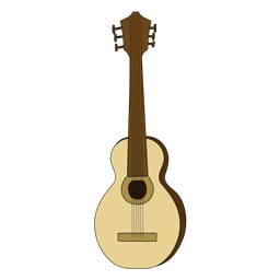 Doodle de instrumento musical de violão acústico Desenho PNG