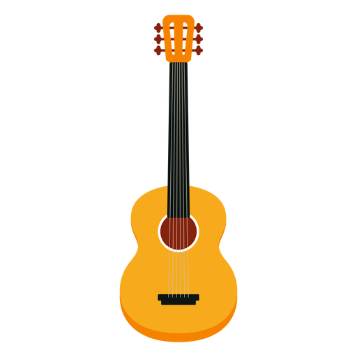 Acoustic guitar musical instrument icon