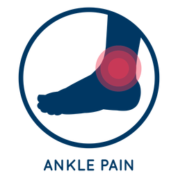 Ankle pain icon Ankle pain icon