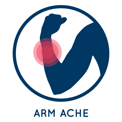 Armschmerz-Symbol PNG-Design