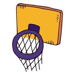 Desenho de cesta de basquete Desenho PNG