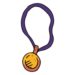 Basketball medal cartoon PNG Design