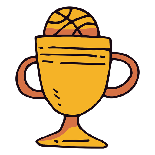 Desenho de copo de troféu de basquete Desenho PNG