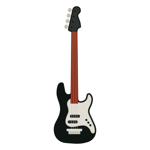 ícone de instrumento musical de guitarra baixo Desenho PNG