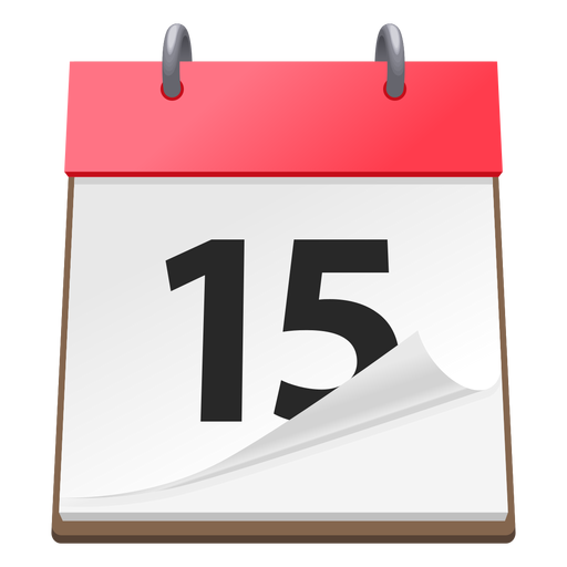 Calendar date 3d icon PNG Design