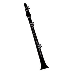 Doodle de instrumento musical de clarinete Transparent PNG
