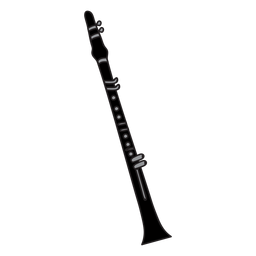 Musikinstrument Gekritzel der Klarinette PNG-Design